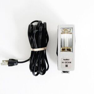 VINTAGE KAKO HI-BEAM II Camera Flash + Power Cord TESTED Japan For Parts